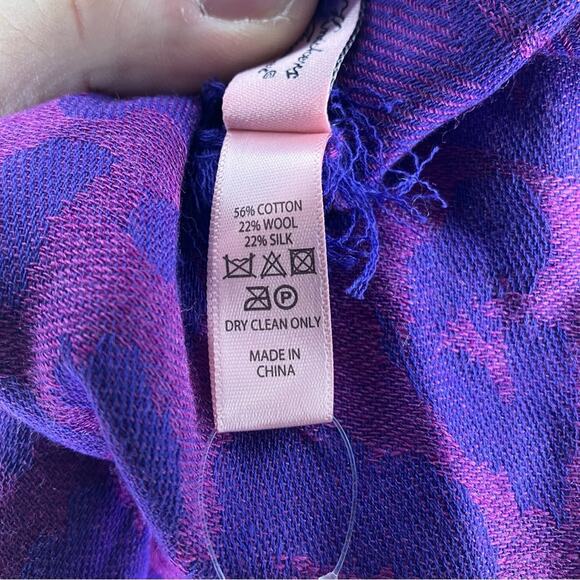 NWT Agent Provocateur RARE Leo Scarf Leopard Cheetah Pink Purple - Picture 7 of 8